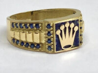 Zlatý prsten se spinelem